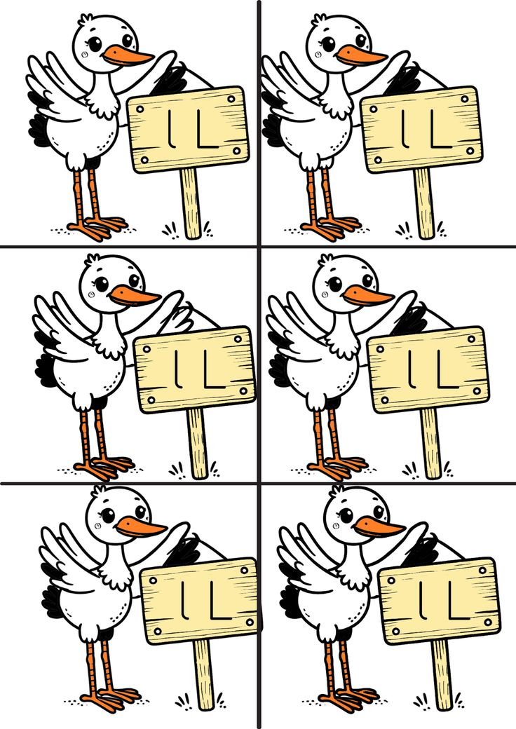 L  sesi leylek interaktif defter etkinliği renkli renksiz