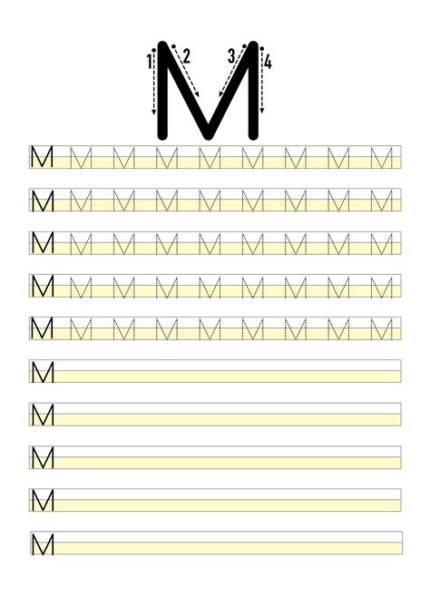 M SESİ YAZMA  ÇALIŞMALARI