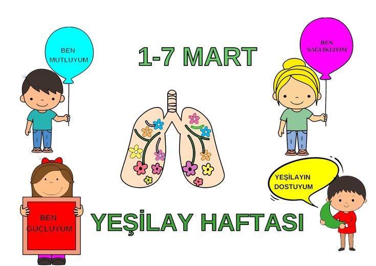 yeşilay haftası (renkli renksiz)