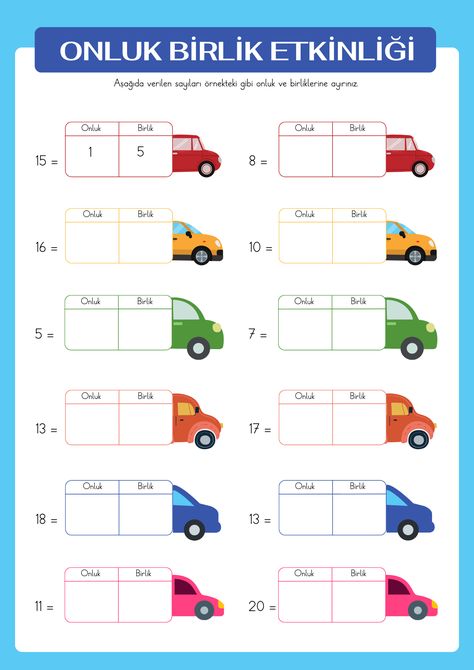 Onluk birlik çalışmaları 1
