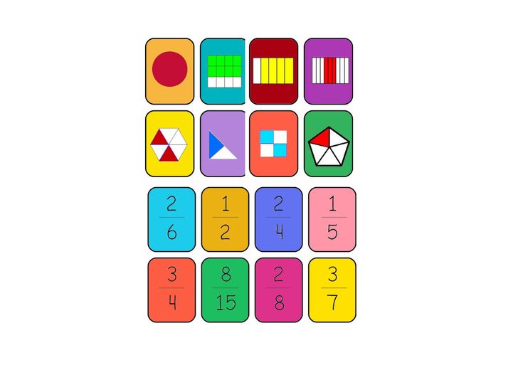 KESİRLER EŞLEŞEN KARTLAR 2