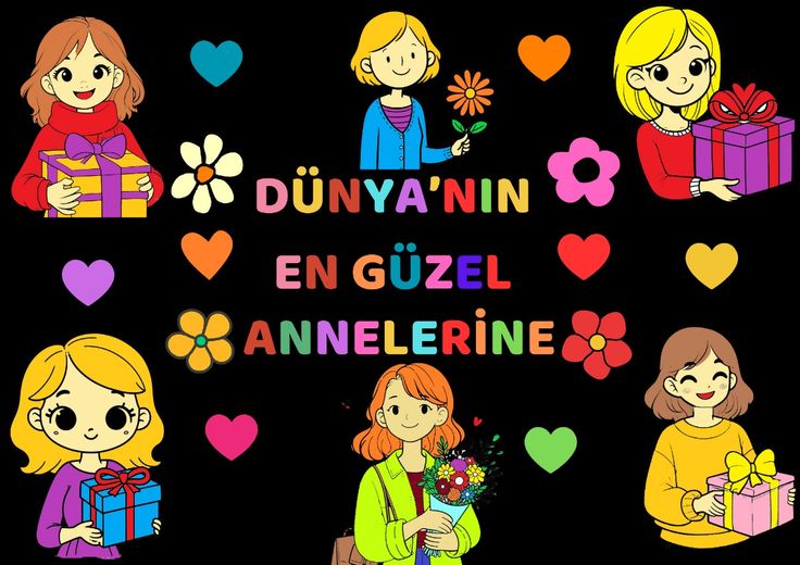 anneler günü renkli