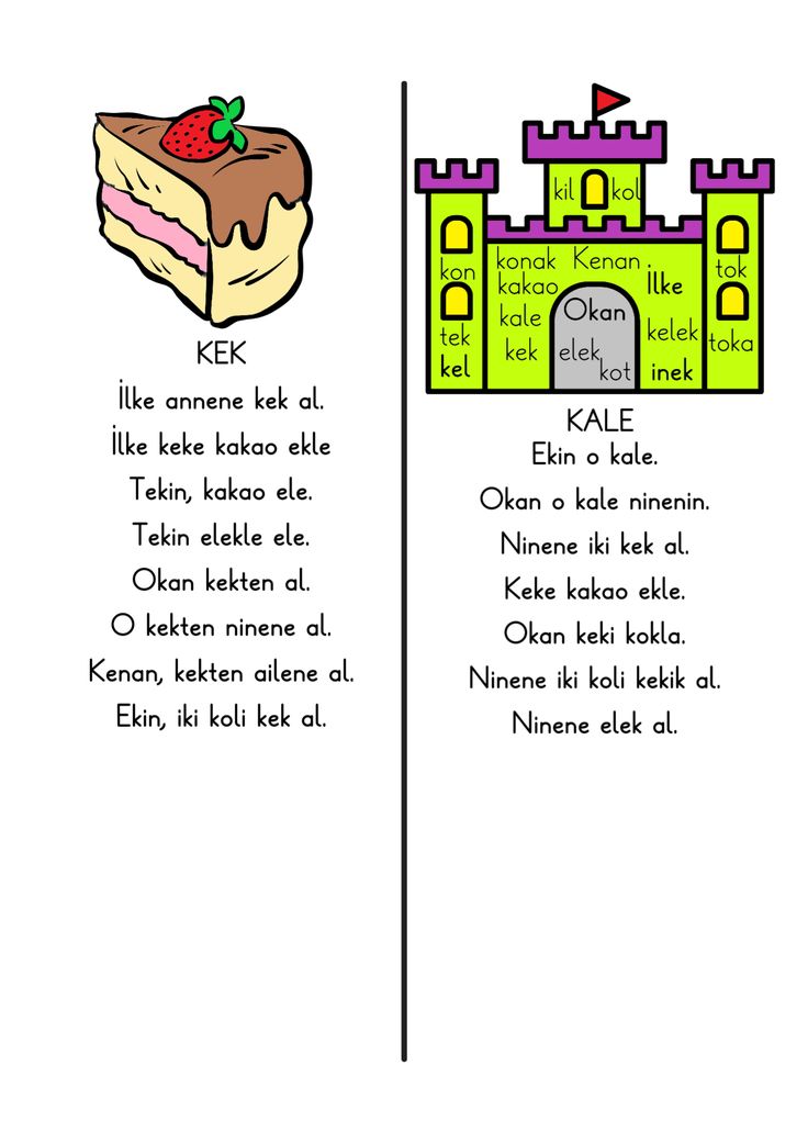K Sesi Okuma Metinleri ve Hızlı Okuma Şeritleri