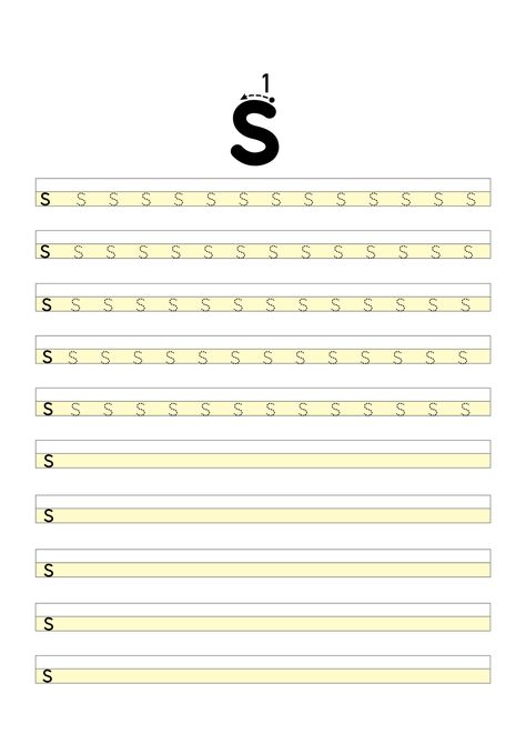 S SESİ YAZMA ÇALIŞMALARI
