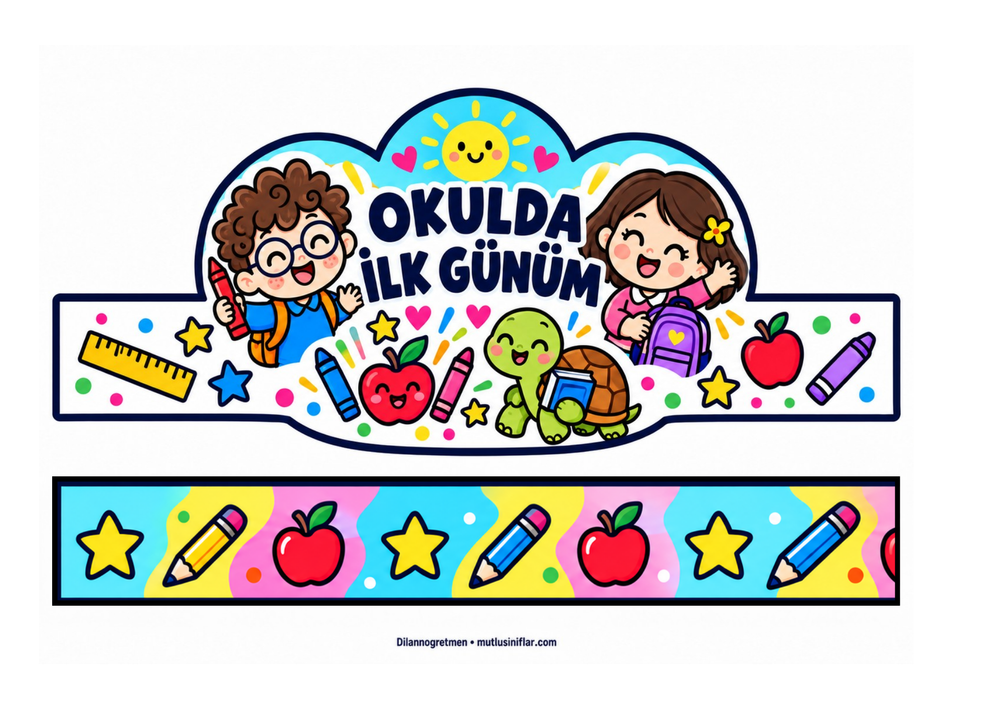 okulda ilk günüm taçları